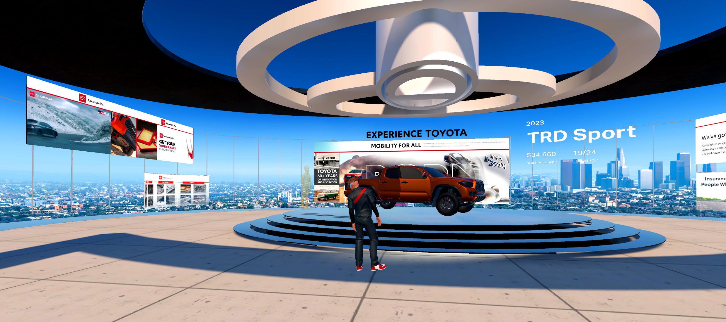 Social XR for Toyota - A view of a Toyota Tundra